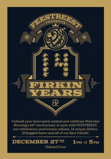 FEESTBEEST Presents 14 Firkin Years - Anniversary Party: December 27th, 1-5 PM