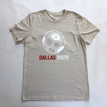 Load image into Gallery viewer, Dallas 2026 - Red and White Soccer Ball Tee - Multiple Color Options